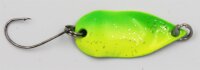 EFT Trout Splash Spoon 2,5g green yellow glitter...