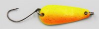 EFT Trout Wiggle Spoon 3g Orange Yellow Glitter...