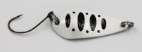 EFT Trout Skid Spoon 2,8g white black-dot Forellenk&ouml;der