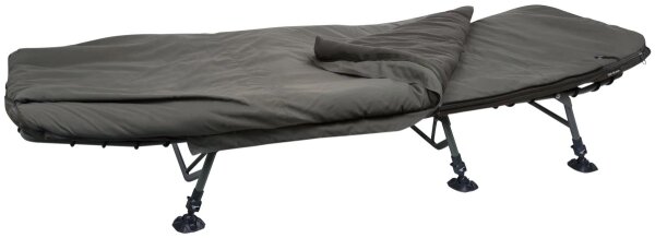 Daiwa Sleep System DSS1 Liege mit Schlafsack Bedchair Set Karpfenliege Komplett