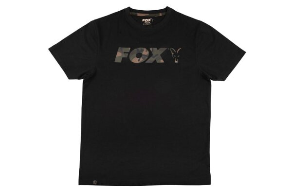 Fox Black  Camo print T shirt  SMALL