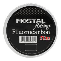 Mostal Fluorocarbon 0,39mm / 13,5kg / 50m Spule Vorfachschnur Fluoro Carbon Schnur