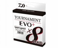 Daiwa Tournament x8 Braid EVO+ 0,14mm / 10,2kg / 135m wei&szlig; Geflochtene Schnur