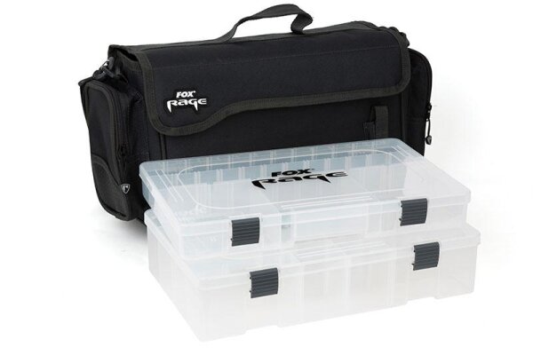 Fox RAGE Shoulder Bag Large Tasche Sale Schultertasche mit 2 Tackleboxen  SALE