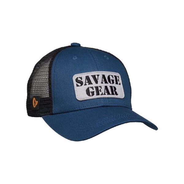 Savage Gear Logo Badge Cap One Size Teal Blue Anglerkappe Angelkappe
