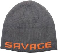 Savage Gear LOGO BEANIE ONE SIZE ROCK GREY/ORANGE