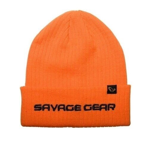 Savage Gear Fold-Up Beanie One Size Sun Orange Winterm&uuml;tze Angelm&uuml;tze