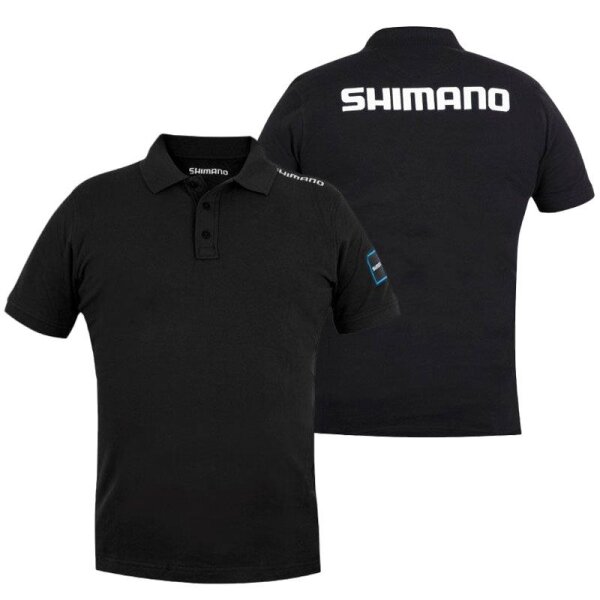Shimano Polo Shirt Black Gr. XXXL