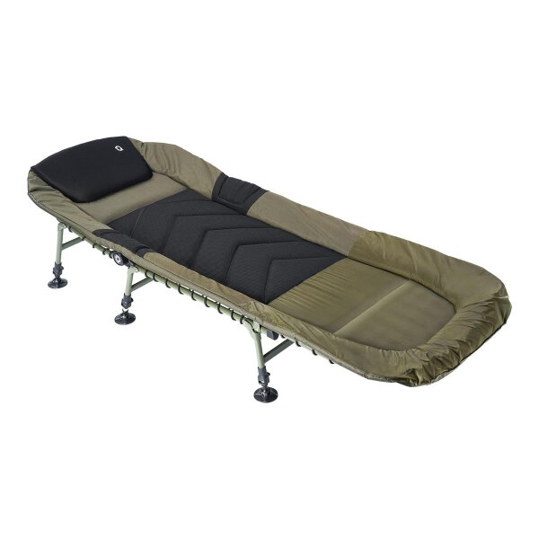 Q-Tac Karpfenliege Bedchair 6-Bein Anglerliege Deluxe Camping
