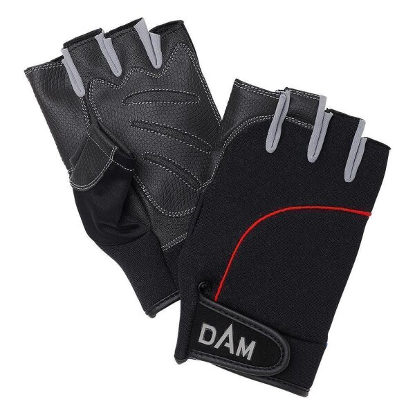 DAM Neo Tec Half Finger Gr. M Handschuhe zum Spinnfischen Angelhandschuhe