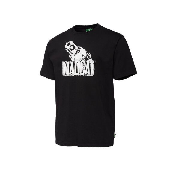 Madcat Clonk T-Shirt Gr. M Black Caviar Angelshirt Welsangeln Bekleidung SALE