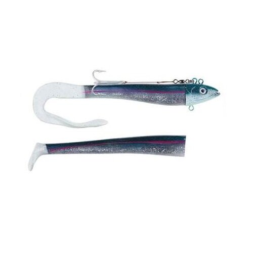 Balzer Adrenalin Arctic Eel blau-silber-Glitter/pinker Schwanz 400g Meeresk&ouml;der