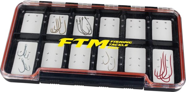 FTM Hook Box 6 Hakenbox Zubeh&ouml;rbox f&uuml;r Angelhaken mit Magnetfl&auml;che