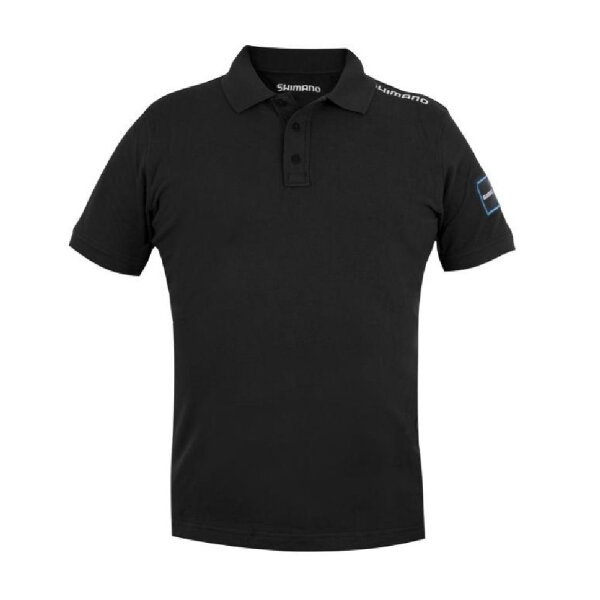 Shimano Polo Aero Shirt Black Polo Shirts in verschiedenen Gr&ouml;&szlig;en