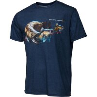 Savage Gear Cannibal Tee Blue T-Shirt Angelshirt Angler...