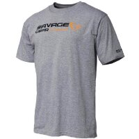 Savage Gear Signature Logo T-Shirt Grey Melange versch....