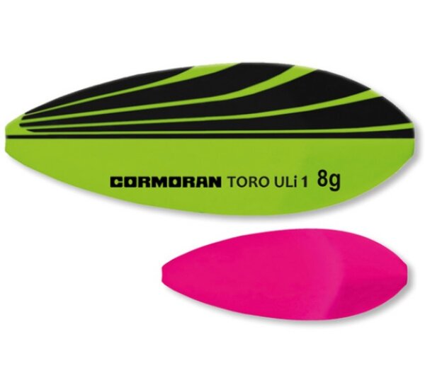 Cormoran Innerline Trout Spoon Toro ULi 1 - 4.0 green / pink Forellenblinker