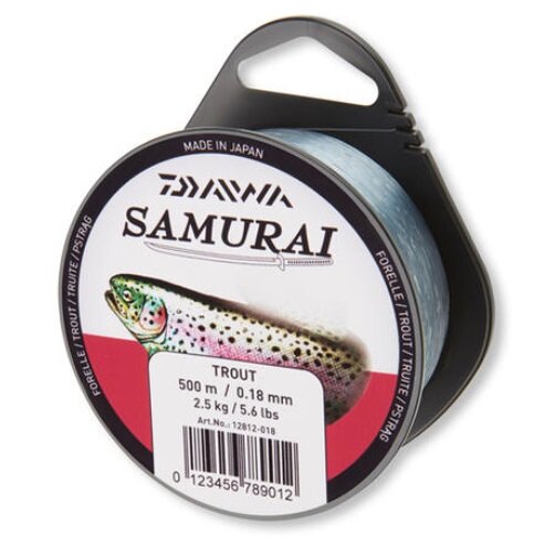 Daiwa Samurai Forelle 0,18mm / 2,5kg / 500m Monofile Schnur Forellenschnur
