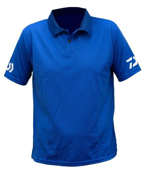 Daiwa Poloshirt ST-51019 Blue Gr. XL Polo Shirt Angelshirt Polohemd