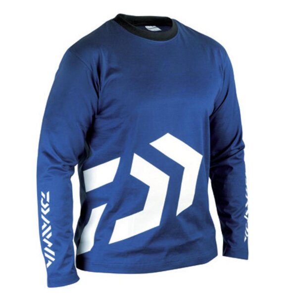 Daiwa D-Vec Longsleeve-Shirt Gr. S blau Angelshirt Anglershirt Shirt