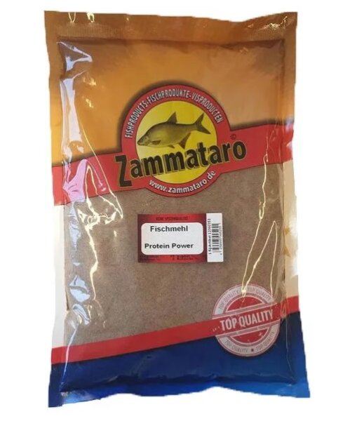 Zammataro Fischmehl 1kg Protein Power 65% Futterzusatz Fischfutter