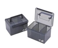 Meiho VS-4060 Schwarz Transparente Box Spinnerbox Kunstk&ouml;derbox K&ouml;derbox