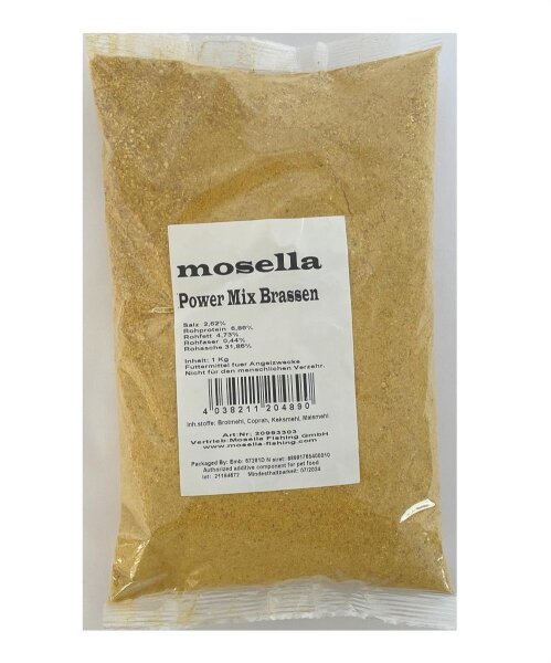 Mosella Power Mix Brassen 1kg Grundfutter Angelfutter Brachse Fertigfutter