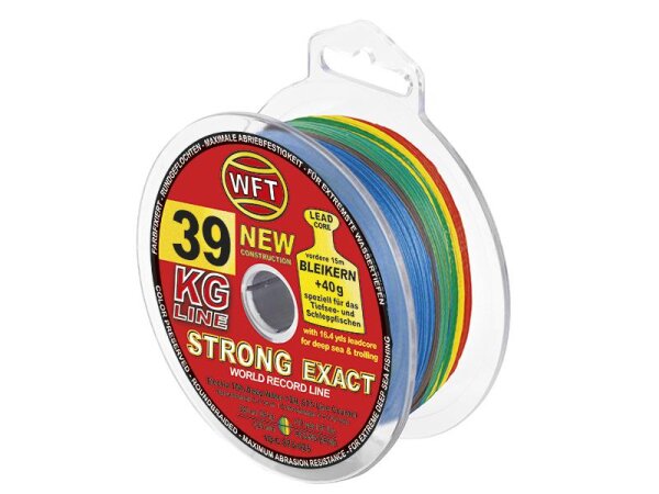 WFT Leadcore KG Strong Exact 0,25mm / 39kg / 340m Multicolour Bleikern Schnur