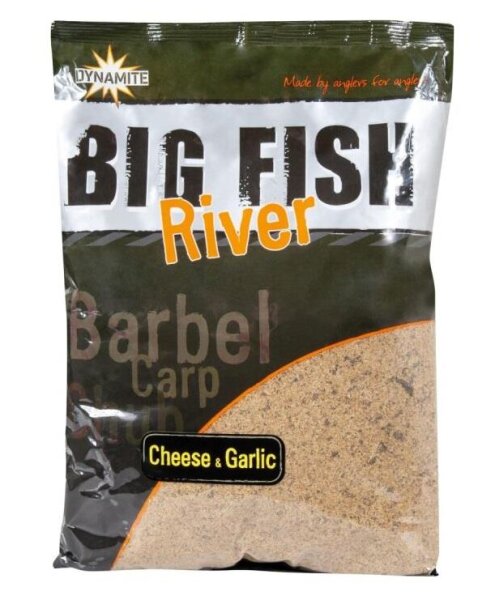Dynamite Baits Big Fish River Groundbait 1,8kg Cheese &amp; Garlic Feederfutter