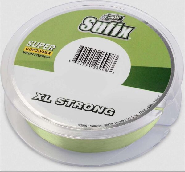 Sufix XL Strong Lemon Green 0,25mm / 5,4kg / 600m Monofile Schnur Monoschnur