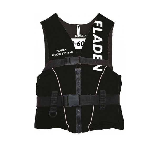 Fladen Schwimmweste Gr. M 50-70kg Buoyancy aid Classic II black Lifejacket Vest