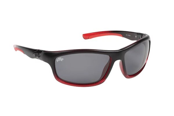 Fox Rage Trans Red Black Sunglass Grey lense SALE Polbrille Polarisationsbrille
