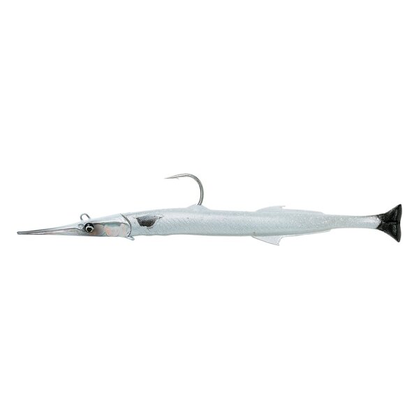 Savage Gear 3D Needlefish Pulsetail 30cm 105g Sinking Pearl White Silver 2+1pcs