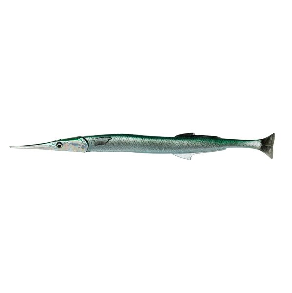 Savage Gear 3D Line Thru Needlefish Pulsetail 30cm 66g Sinking Green 2+1P Sale