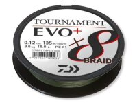 Daiwa Tournament X8 Braid EVO+ 270m 8-Fach geflochtene Schnur