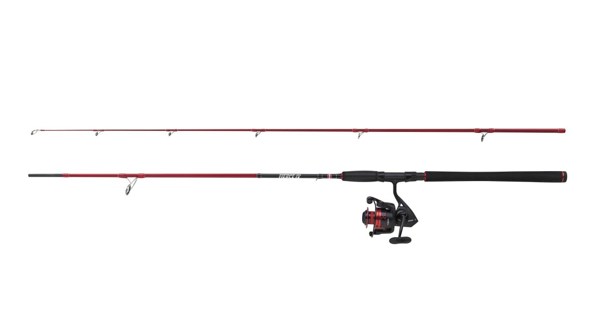 Penn Unisex Rot/Schwarz Fierce Iv Spin Combo, Set-Up Für Meeresangelköder, Inshore Oder Offshore, Allrounder, Perfekt Für Salzwasser-Raubfische, Einschließlich Wolfsbarsch, Kabeljau, Seelachs, Lippfisch, 210 Cm | 10-30G - Image 2