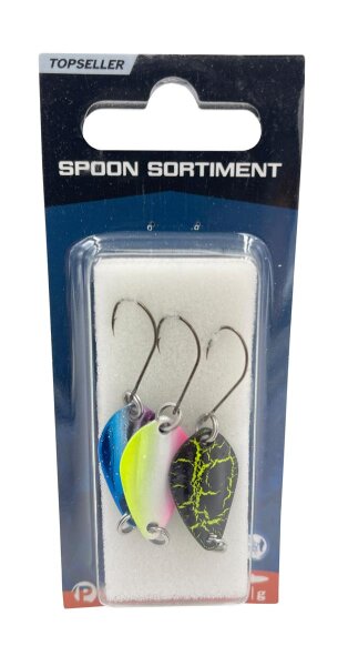 Paladin Spoon Sortiment 2,6g 3x Kunstk&ouml;der Spinnfischen Set Forellenk&ouml;der